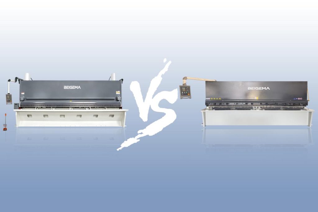 BEIGEMA guillotine and swing beam shearing machine comparison