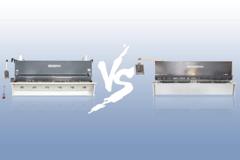 BEIGEMA guillotine and swing beam shearing machine comparison