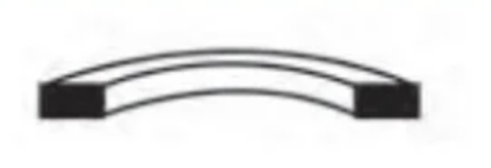 Flat bar 50x10 mm bent the hard way