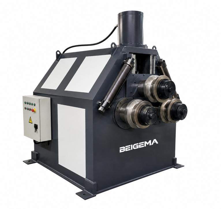 Compact BEIGEMA profile bending machine with three work rolls
