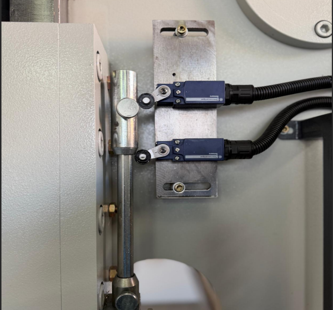 Press brake safety limit switches checked during major maintenance service