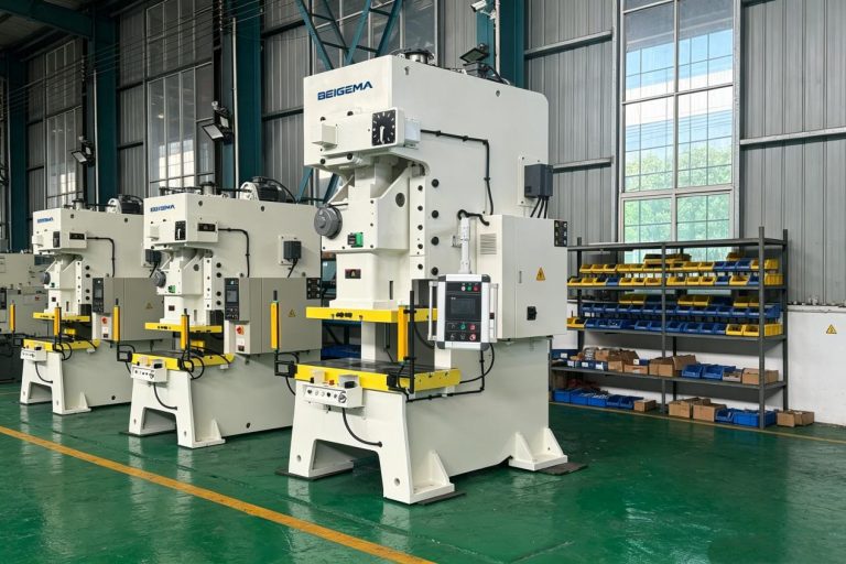 BEIGEMA power press in a metalworking facility